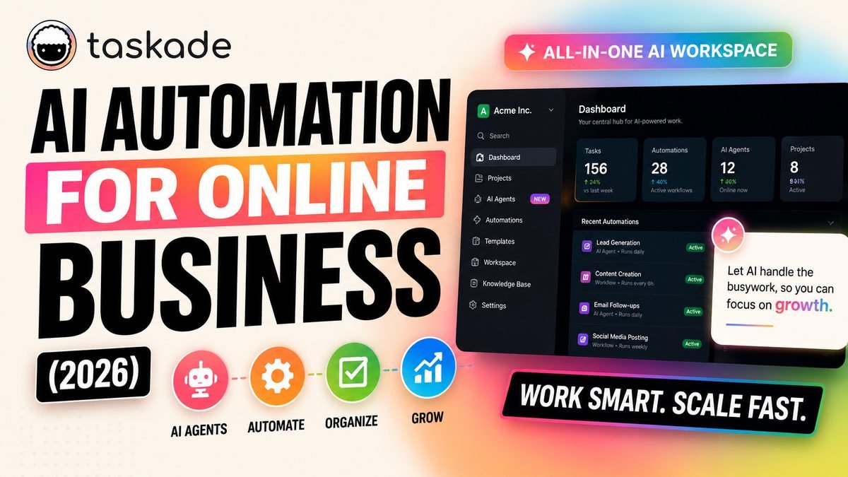 AI automation for online business 2026 — sequencing automation across operations