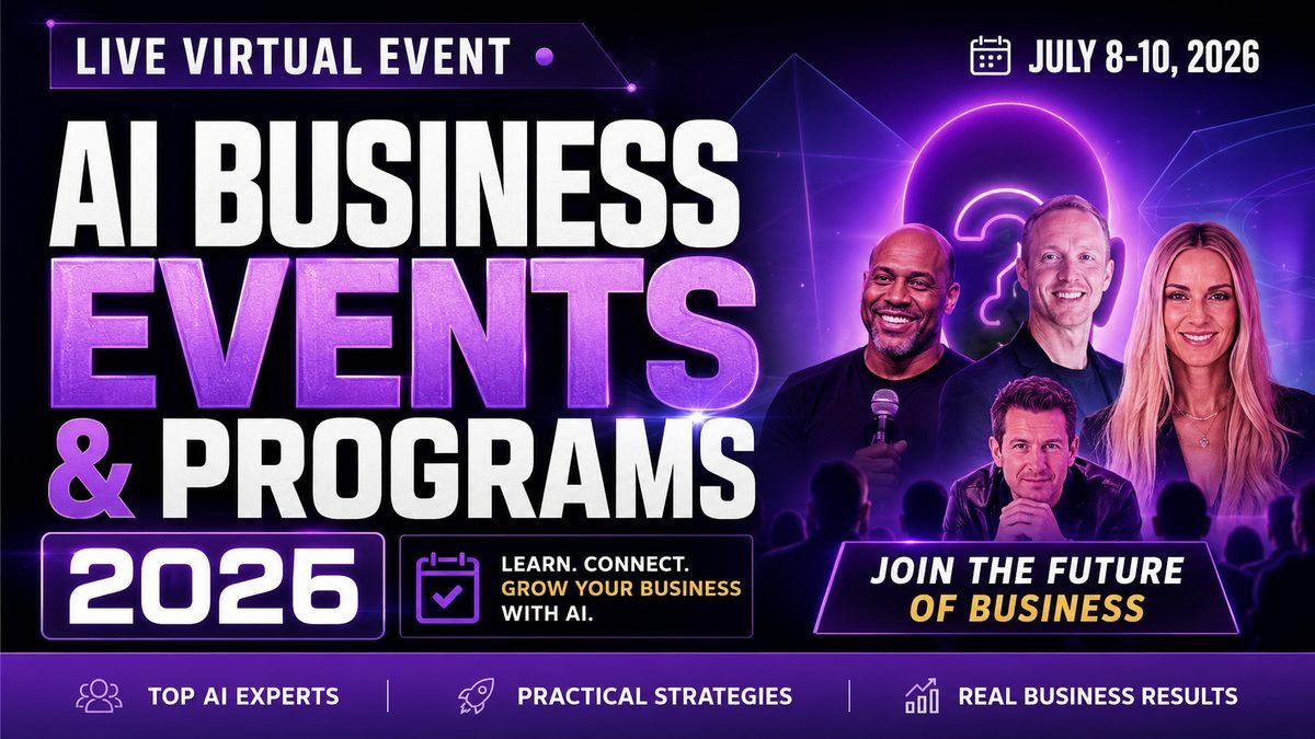 AI business events and programs in 2026 — the four product types and how to choose the right one