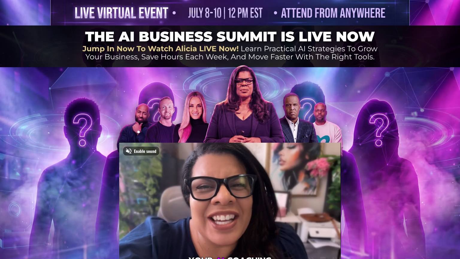 AI Business Summit — a free event and a clean example of the front-door type