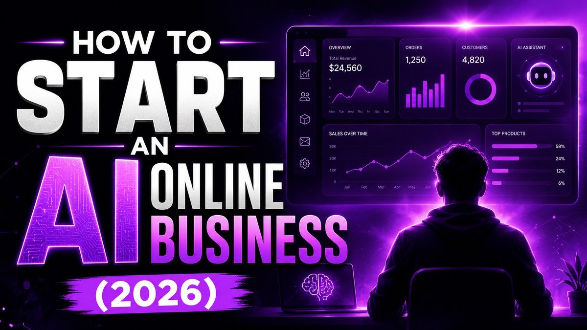 How to start an AI online business in 2026 — the create, convert, automate, measure system
