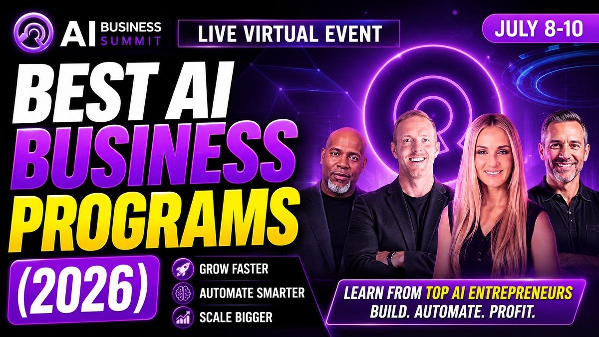 Best AI business programs 2026 ranked — free summits, communities, and certifications compared
