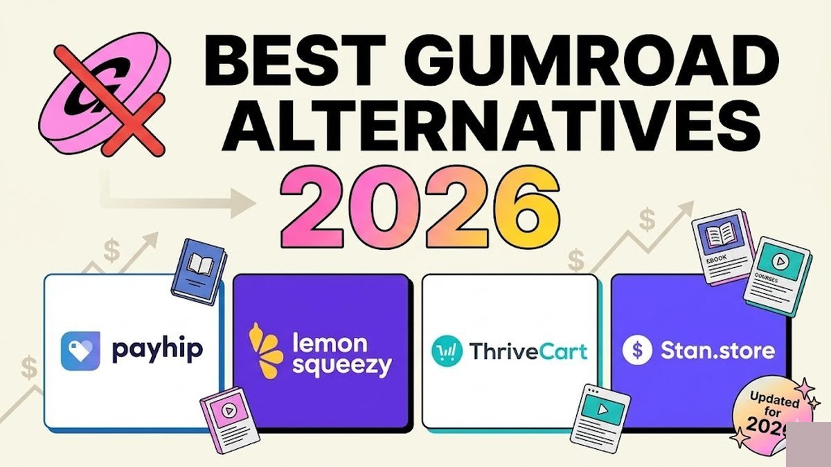 Side by side comparison of Gumroad alternatives for digital creators in 2026