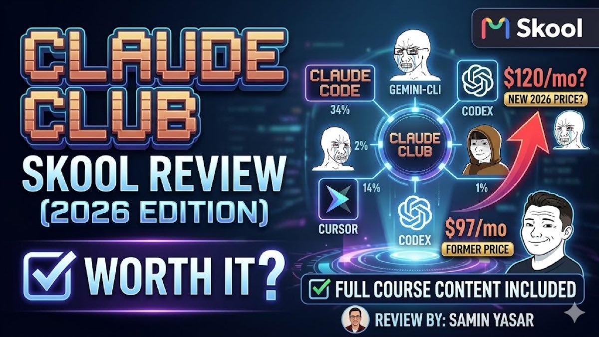 Claude Club Skool Review 2026 (Samin Yasar's Claude Skills Builders)