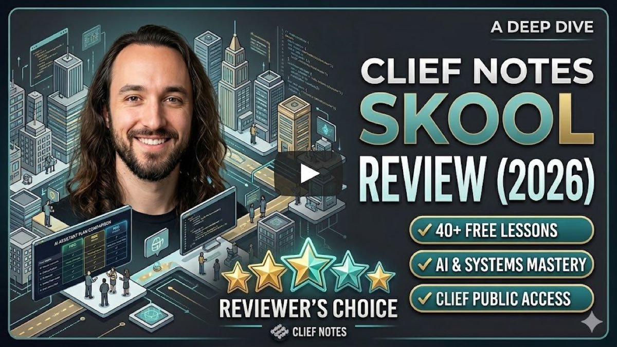 Clief Notes Review 2026 (40+ Free AI Lessons)