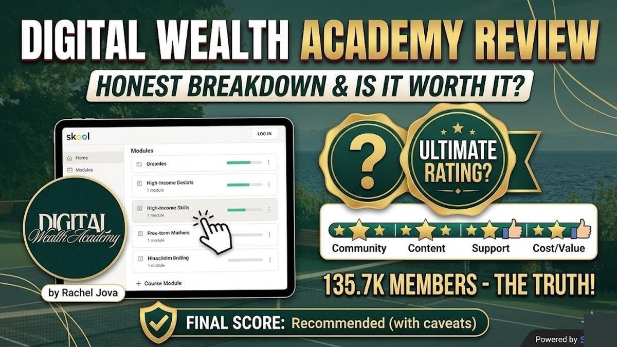 Digital Wealth Academy 3.0 Skool community review — MRR model, curriculum, and 2026 income potential