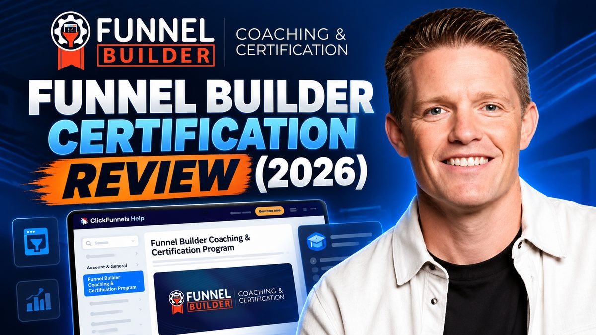 Funnel Builder Certification review showing the ClickFunnels coaching program and its Bronze to Diamond tiers