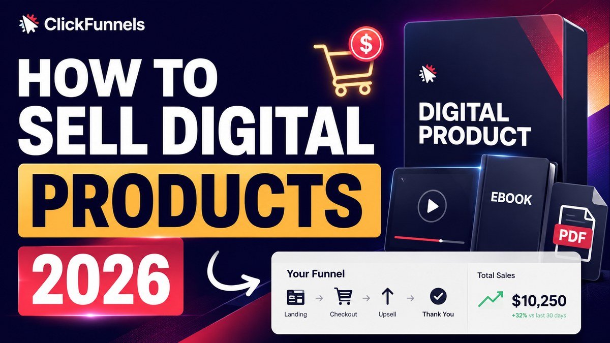 How to sell digital products in 2026 — the create, host, sell, and drive-traffic system