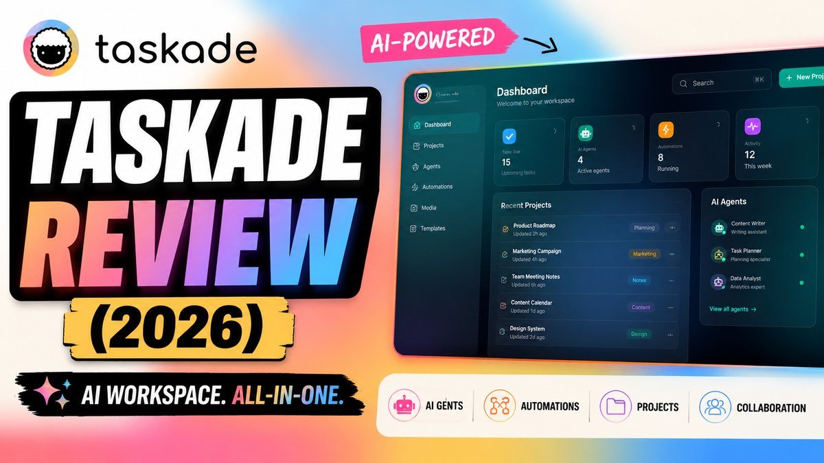 Taskade review 2026 — AI operating system with agents for solopreneurs and small teams